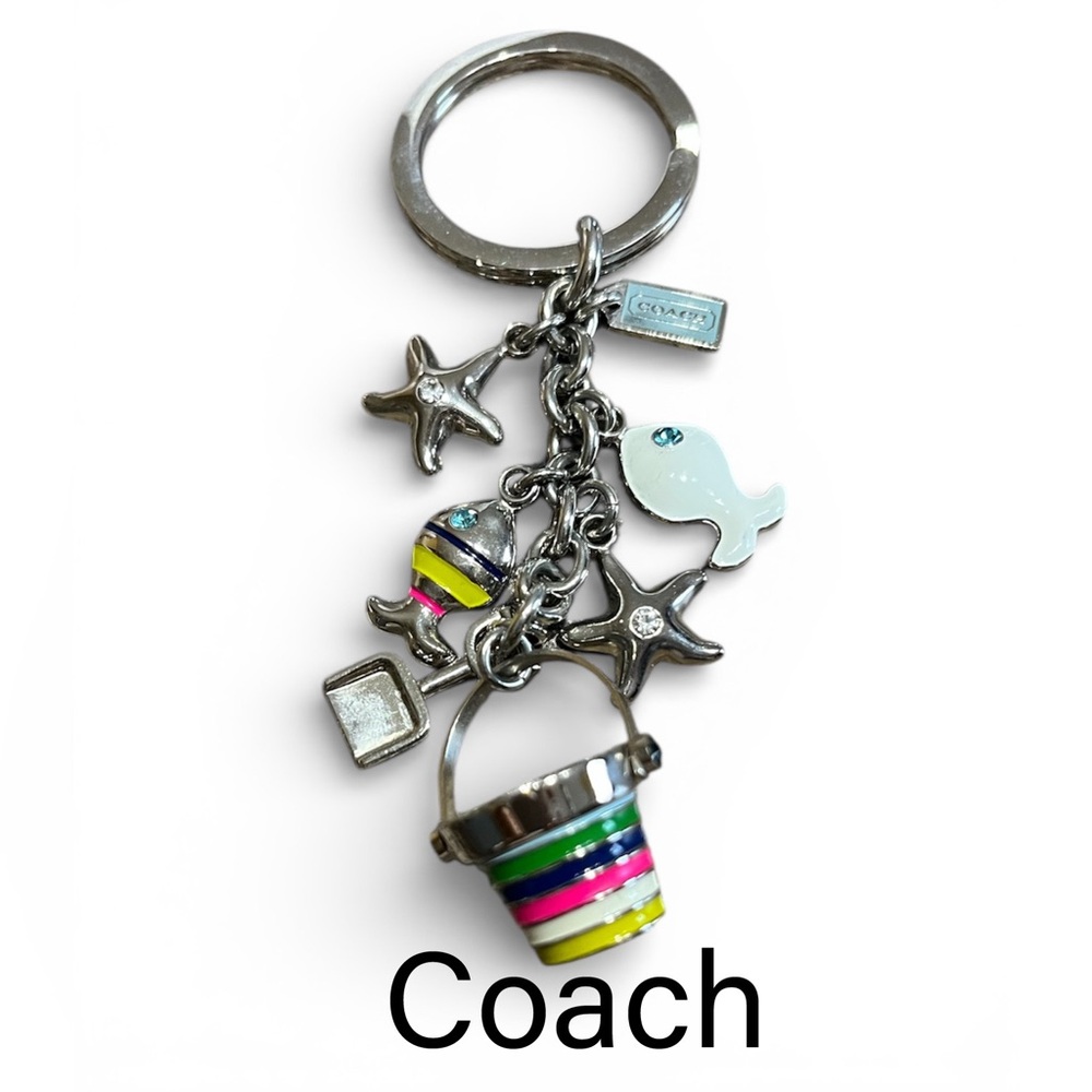 Coach Vintage Legacy Fish Starfish Sand Bucket Purse Bag Carm